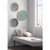 Madison Park Rossi Textured Feather 3 Piece Metal Disc Wall Decor Set Blue