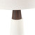 INK+IVY Tristan Triangular Ceramic and Wood Table Lamp