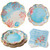Beach Party 62 Piece Coastal Themed Tableware Set