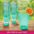 Kate Aspen Ribbed Teal 21 oz Acrylic Drinking Glasses Set of 8