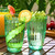 Kate Aspen Ribbed Teal 21 oz Acrylic Drinking Glasses Set of 8