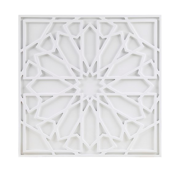 Boho Notion White Medallion Wood Wall Décor