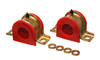 Sway Bar Bushing - Hyper-Flex - Greasable - 1-5/16 in Bar - Bracket - Polyurethane / Steel - Red / Cadmium - Universal - Pair