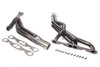 Headers - Street Stock - 1-3/4 in Primary - 3-1/2 in Collector - Steel - Black Paint - Stock Clip - Small Block Chevy - Pair