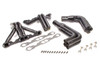 Headers - IMCA Modified - 1-5/8 to 1-3/4 in Primary - 3 in Collector - Steel - Black Paint - Small Block Chevy - Kit