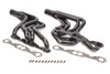 Headers - Street Stock - 1-3/4 in Primary - 3 in Collector - Steel - Black Paint - Small Block Chevy - GM A-Body / F-Body / G-Body - Pair