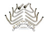 Headers - Dyno - Weld-Up Kit - 2 in Primary - 3-1/2 in Slip-On Collector - Steel - Natural - Small Block Chevy - Kit