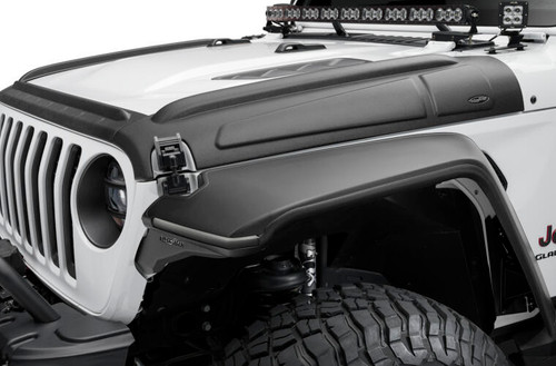 Body Guard - Trail Armor - Hood - Stick-On - Plastic - Black - 4-Door - Jeep Wrangler JK 2007-18 - Each