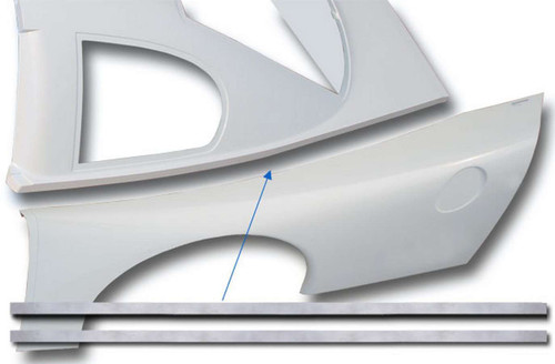 Backup Plate Kit - S2 Sportsman / ABC - Roof to Quarter Panel - Aluminum - Kit