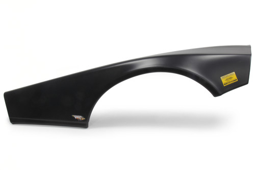 Fender - Passenger Side - MD3 - Plastic - Black - Half - Street Stock - Each
