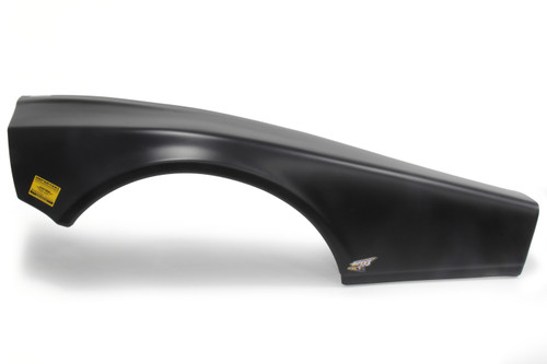 Fender - Driver Side - MD3 - Plastic - Black - Half - Street Stock - Each