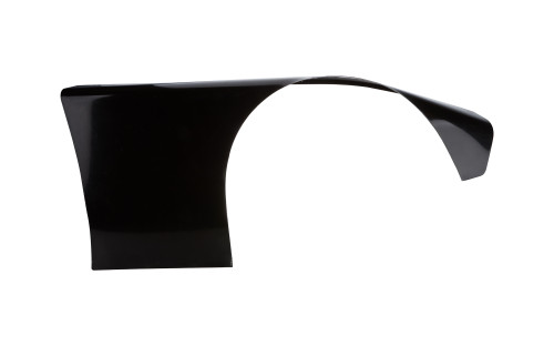 Fender - Passenger Side - Dirt Grand National - Straight Up - Aluminum - Black Paint - Each Fender - Passenger Side - Dirt Grand National - Straight Up - Aluminum - Black Paint - Each