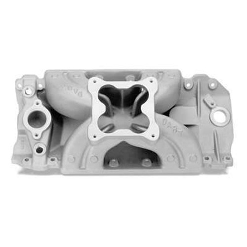 Intake Manifold - Dominator Flange - Single Plane - Rectangle Port - Aluminum - Natural - Big Block Chevy - Each