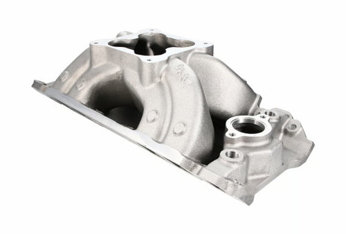 Intake Manifold - Dominator Flange - Single Plane - Rectangle Port - Aluminum - Natural - Big Block Chevy - Each