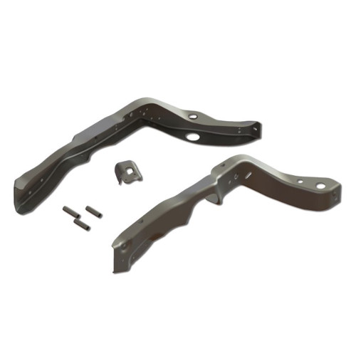 Frame Horn - Inner / Outer - Driver Side - Steel - Natural - GM A-Body 1968-72 - Kit