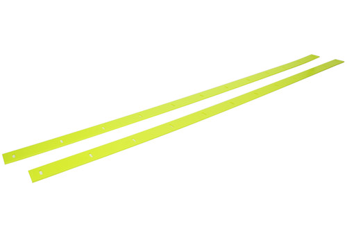 Wear Strip - 116 x 1-7/8 in - Plastic - Fluorescent Yellow - ABC NextGen - Pair