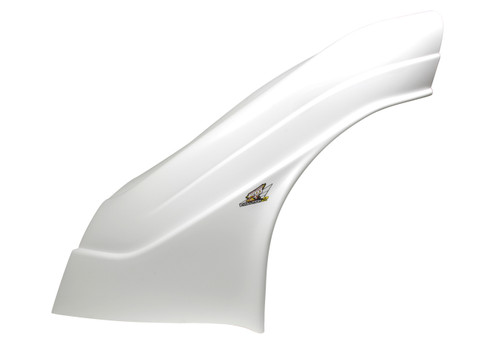 Fender - Driver Side - Upper - MD3 - New Style - Plastic - White - Dirt Late Model - Each