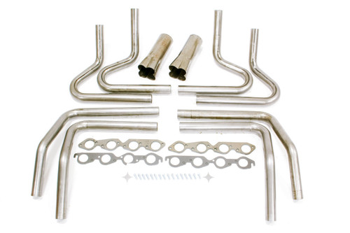Headers - Dyno - Weld-Up Kit - 2-1/8 in Primary - 4 in Weld-On Collector - Steel - Natural - Big Block Chevy - Kit