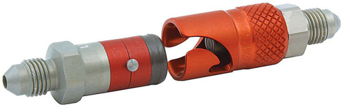 Fitting - Premium - Quick Disconnect - Both Halves to 3 AN Male - Aluminum - Red Anodized / Natural - Kit