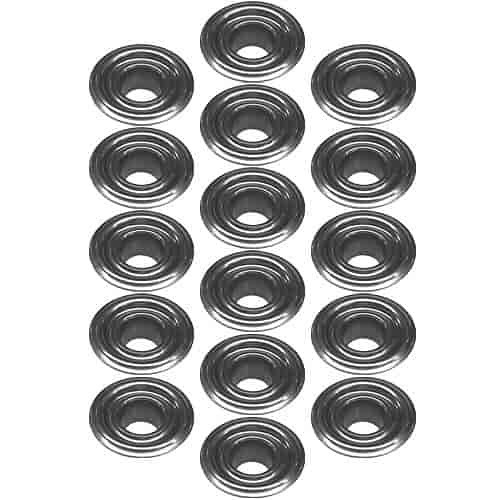 Valve Spring Retainer - 7 Degree - 0.865 in OD Step - 1.255 in Single Spring - Steel - Set of 16