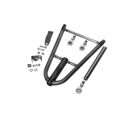 Wishbone Rear End Locator - Welded - 1-1/4 x 0.95 in Tubing - Brackets / Hardware / Rod Ends - Chromoly - Natural - Kit