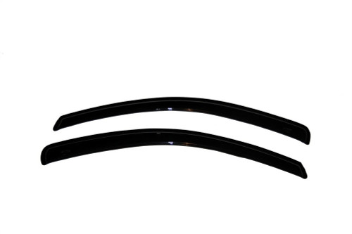 Side Window Visor - Original Ventvisor - Stick-On - Front - Plastic - Black - Jeep Grand Cherokee 1984-2001 - Pair