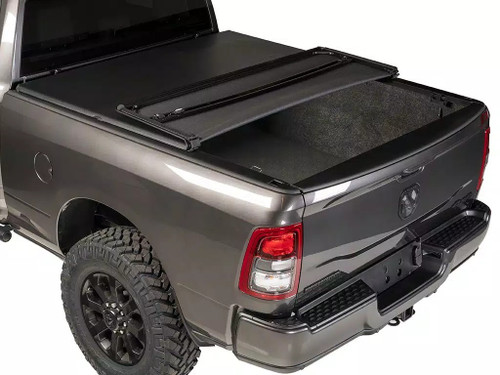 Tonneau Cover - Trifecta ALX - Folding - Bed Rail Attachment - Vinyl Top - Black - 6 ft 4 in Bed - New Body - Ram Fullsize Truck 2019-21 - Kit