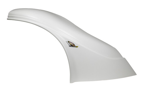 Fender - Passenger Side - Upper - MD3 - New Style - Plastic - White - Dirt Late Model - Each