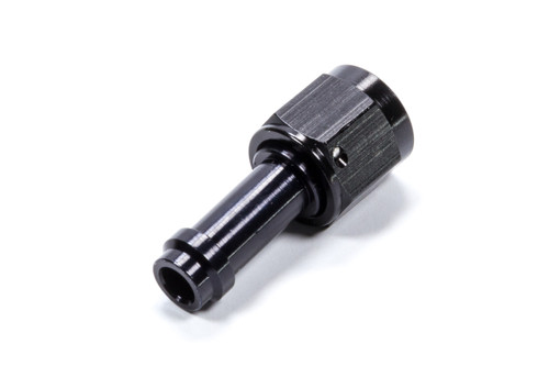 Fitting - Hose End - EZ Street - Straight - 6 AN Hose Barb to 6 AN Female - Aluminum - Black Anodized - Each Fitting - Hose End - EZ Street - Straight - 6 AN Hose Barb to 6 AN Female - Aluminum - Black Anodized - Each