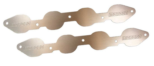 Exhaust Port Blockoff - 1-Piece - Aluminum - Natural - GM GenV LT-Series - Pair