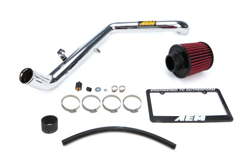 Air Induction System - Cold Air Intake - Reusable Dry Filter - Aluminum - Polished - Mitsubishi 4-Cylinder - Mitsubishi Eclipse 1995-99 - Kit