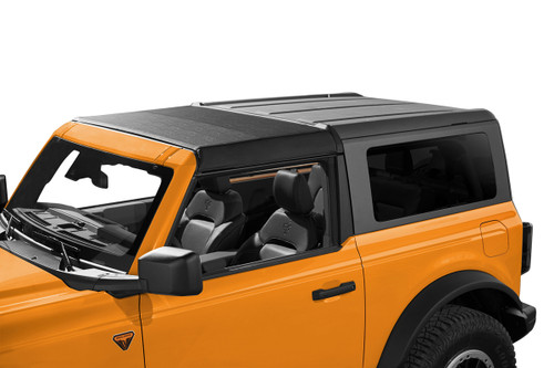 Soft Top - Sunrider - Partial Top - Black Twill / Plastic - Black - 2-Door - Ford Midsize SUV 2021-22 - Kit