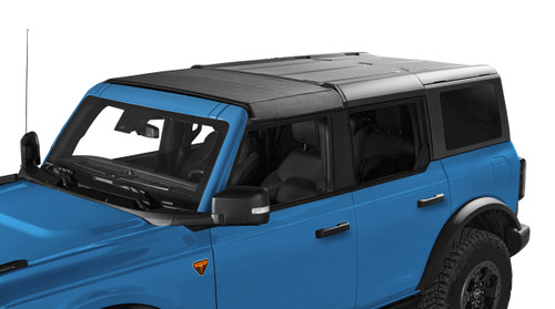 Soft Top - Sunrider - Partial Top - Black Twill / Plastic - Black - 4-Door - Ford Midsize SUV 2021-22 - Kit
