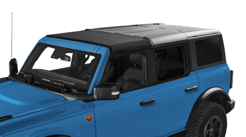 Soft Top - Sunrider - Partial Top - Black Diamond / Plastic - Black - 4-Door - Ford Midsize SUV 2021-22 - Kit