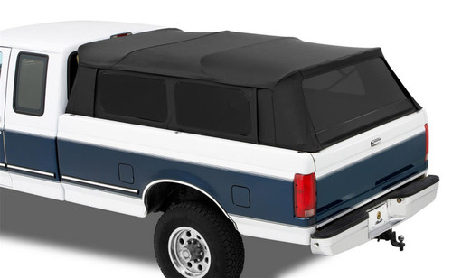 Truck Bed Cap - Supertop For Trucks - Tinted Windows - Top / Frame - Canvas - Black - 6 ft 6 in Bed - Dodge Ram Fullsize Truck 2002-16 - Kit