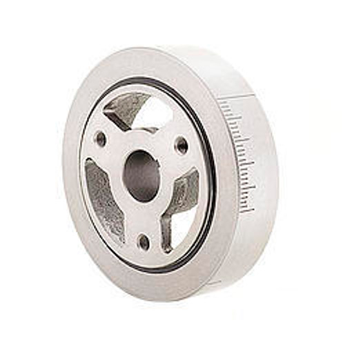 Harmonic Balancer - 6.100 in OD - Iron - Natural - Internal Balance - Small Block Chevy - Each