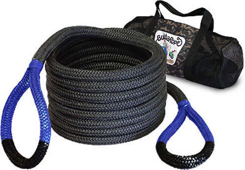 Tow Rope - Power Stretch - 7/8 in Diameter - 20 ft Long - 28600 lb Breaking Strength - Nylon - Blue Eyes - Each