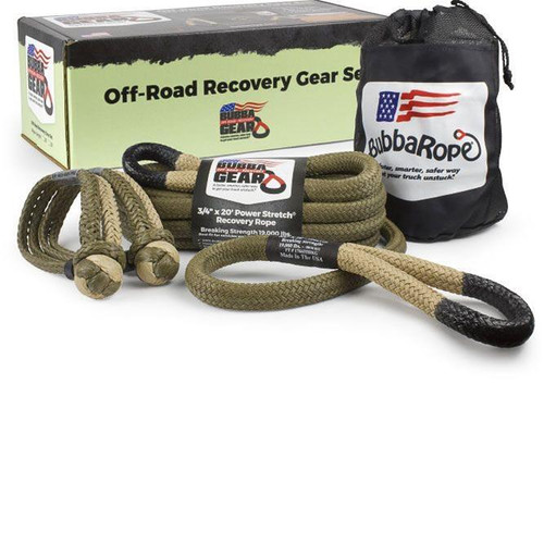 Tow Rope - Bubba Rope - 3/4 in Diameter - 20 ft Long - 19000 lb Breaking Strength - Gator Jaws Included - Nylon - Tan Eyes - Each Tow Rope - Bubba Rope - 3/4 in Diameter - 20 ft Long - 19000 lb Breaking Strength - Gator Jaws Included - Nylon - Tan Eyes - Each