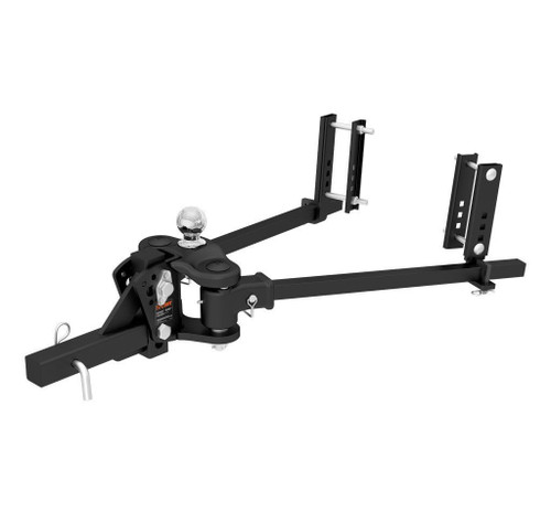 Weight Distribution System - 10000 lb - 2-5/16 in Trailer Ball - 35-9/16 in Long Bars - Bars / Brackets / Hardware / Hitch Ball - 2 in Receiver - Kit