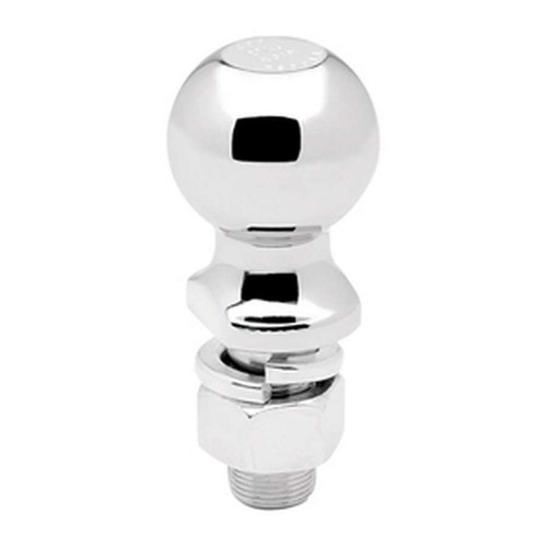 Hitch Ball - 2-5/16 in Ball - 1 in Shank - 7500 lb Capacity - Steel - Chrome - Each