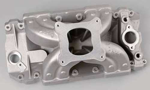 Intake Manifold - Square Bore - Single Plane - Oval Port - Aluminum - Natural - Big Block Chevy - Each