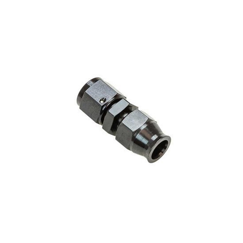 Fitting - Tube End - Straight - 8 AN Female to 1/2 in Tubing - Aluminum - Black Anodized - Each