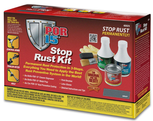 Rust Preventative - Stop Rust - Cleaner / Coating / Prep Included - Gray - Kit