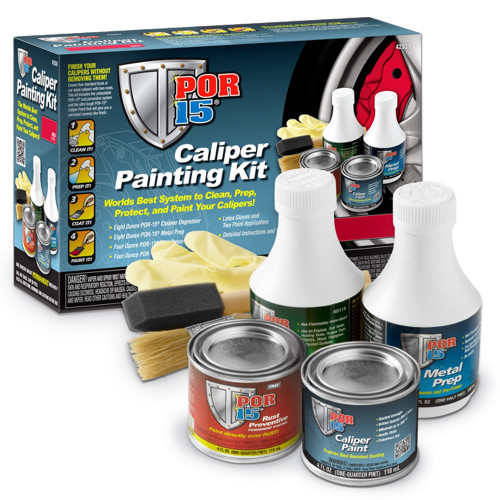 Brake Caliper Paint Kit - Cleaner / Metal Prep / Paint / Rust Preventive - Red - Kit Brake Caliper Paint Kit - Cleaner / Metal Prep / Paint / Rust Preventive - Red - Kit