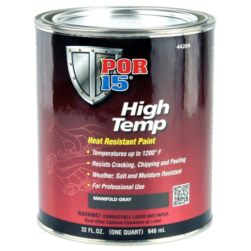 Paint - High Temperature - Urethane - Gray - 1 qt Can - Each