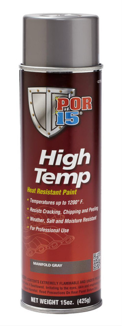 Paint - High Temperature - Urethane - Gray - 15 oz Aerosol - Each