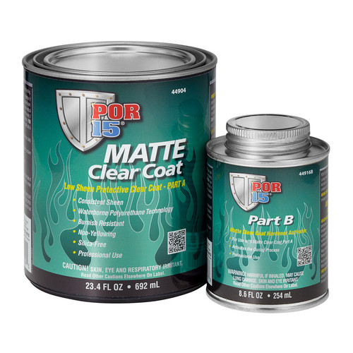 Paint - Clear Coat - 8.6 oz Can Activator Included - 23.4 oz Can Urethane - Matte Clear - Kit
