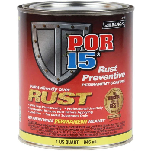 Paint - Rust Preventive - Urethane - Semi-Gloss Black - 1 qt Can - Each