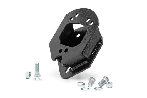 Spare Tire Carrier Spacer - Heavy Duty - Tailgate Mount - Max Tire Size 33 in - Steel - Black Powder Coat - Jeep Wrangler JK / TJ / YJ 1987-2018 - Each