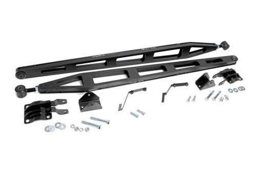 Traction Bars - Bolt-On - Brackets / Hardware - Steel - Black Powder Coat - 4WD - Ford Fullsize Truck 2015-2019 - Kit